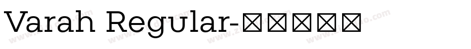 Varah Regular字体转换